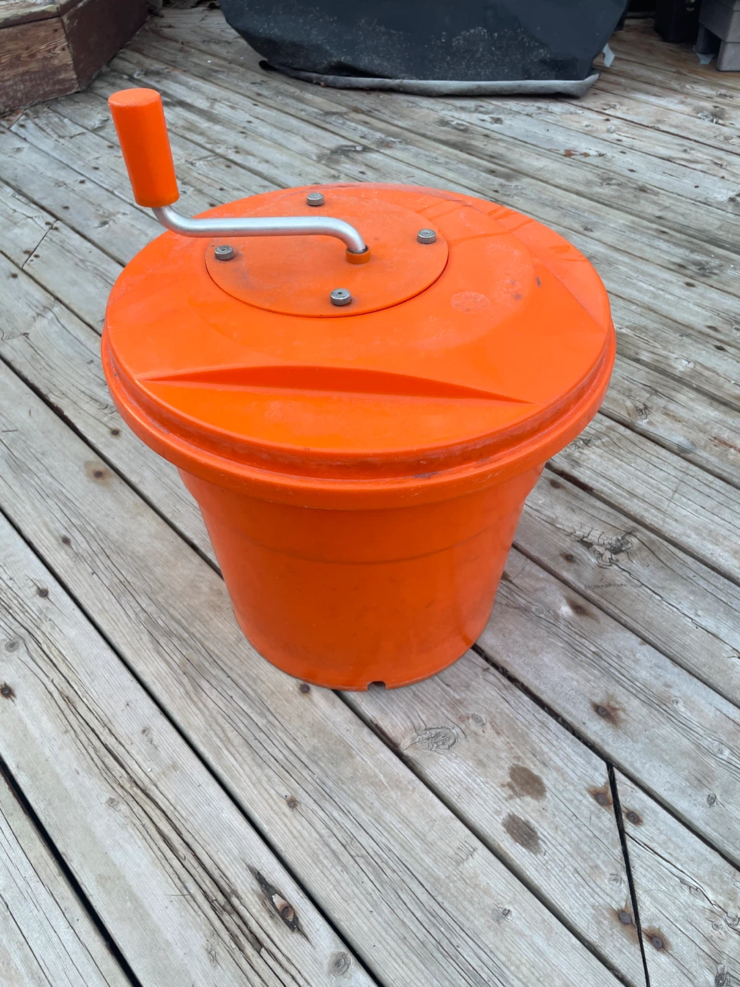 Orange Salad Spinner