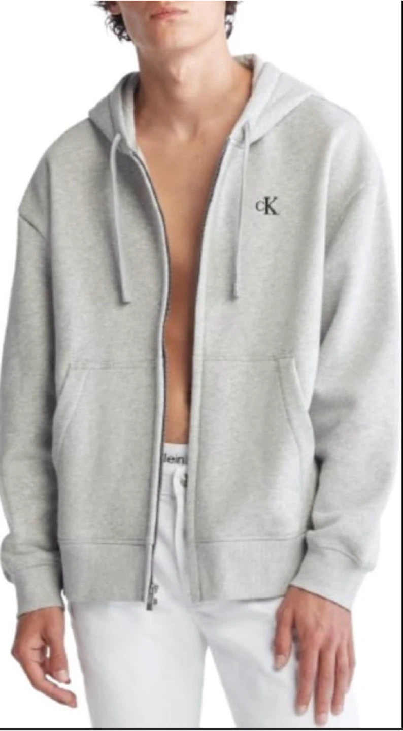 BRAND NEW CK Grey Full Zip Hoodie