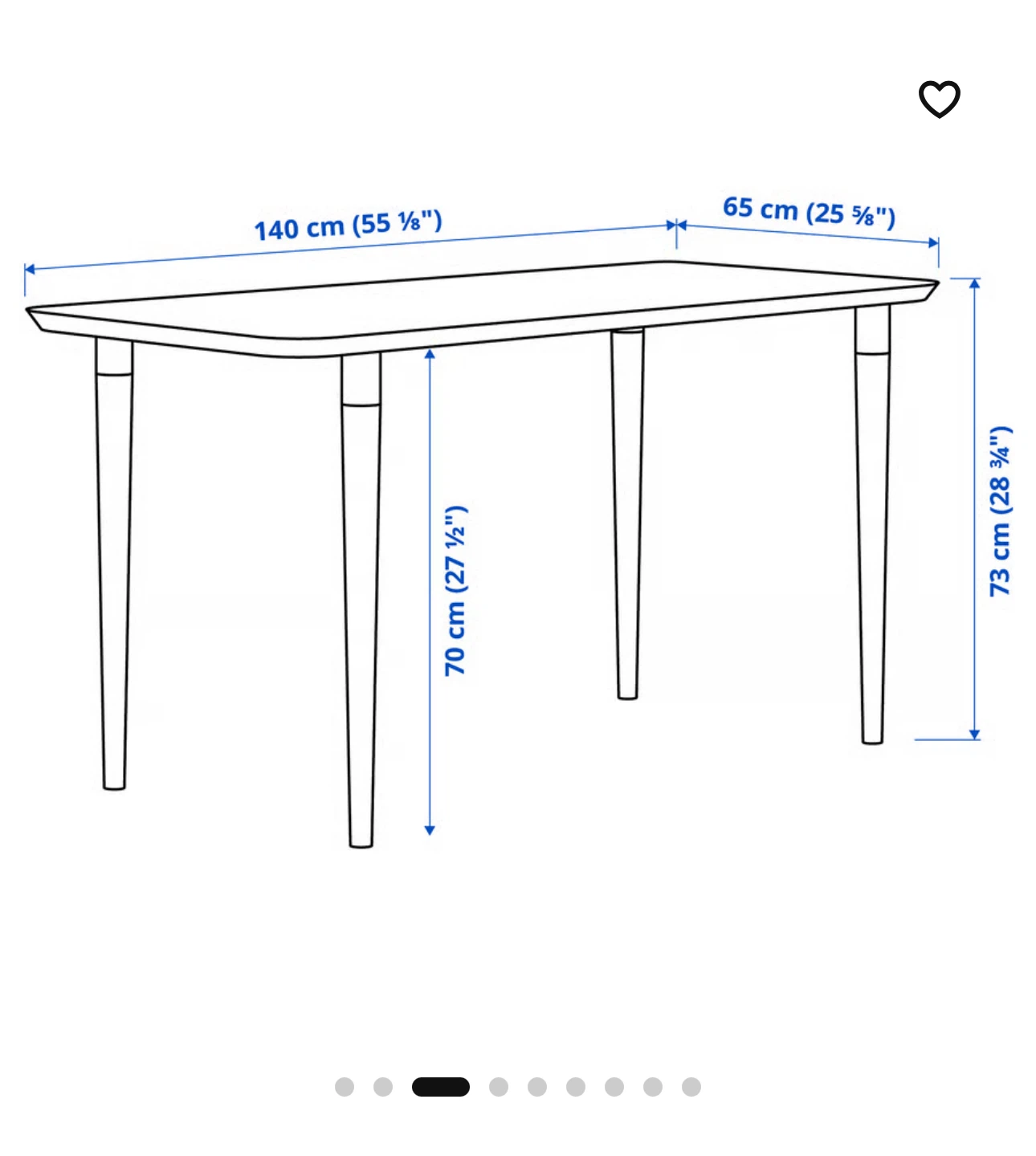 Ikea Anfallare Dining Table - photo 3