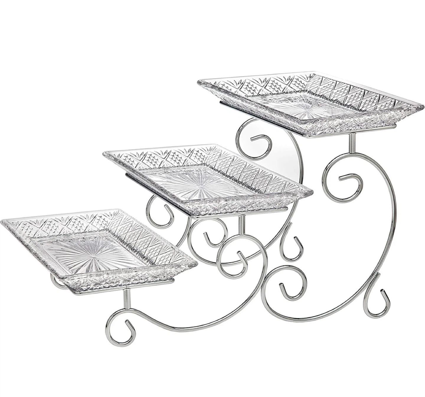 Shannon Crystal Dublin Collection Three Tiered Server - photo 3