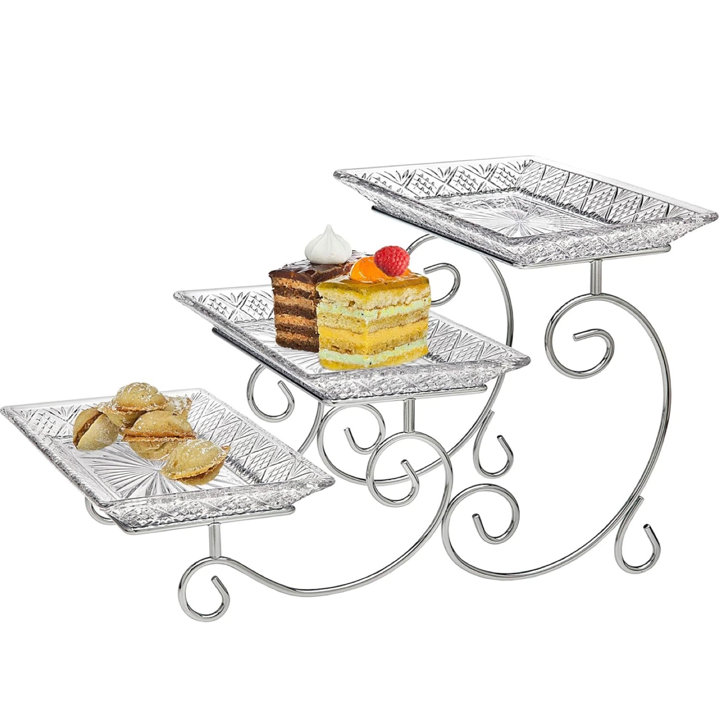 Shannon Crystal Dublin Collection Three Tiered Server - photo 4