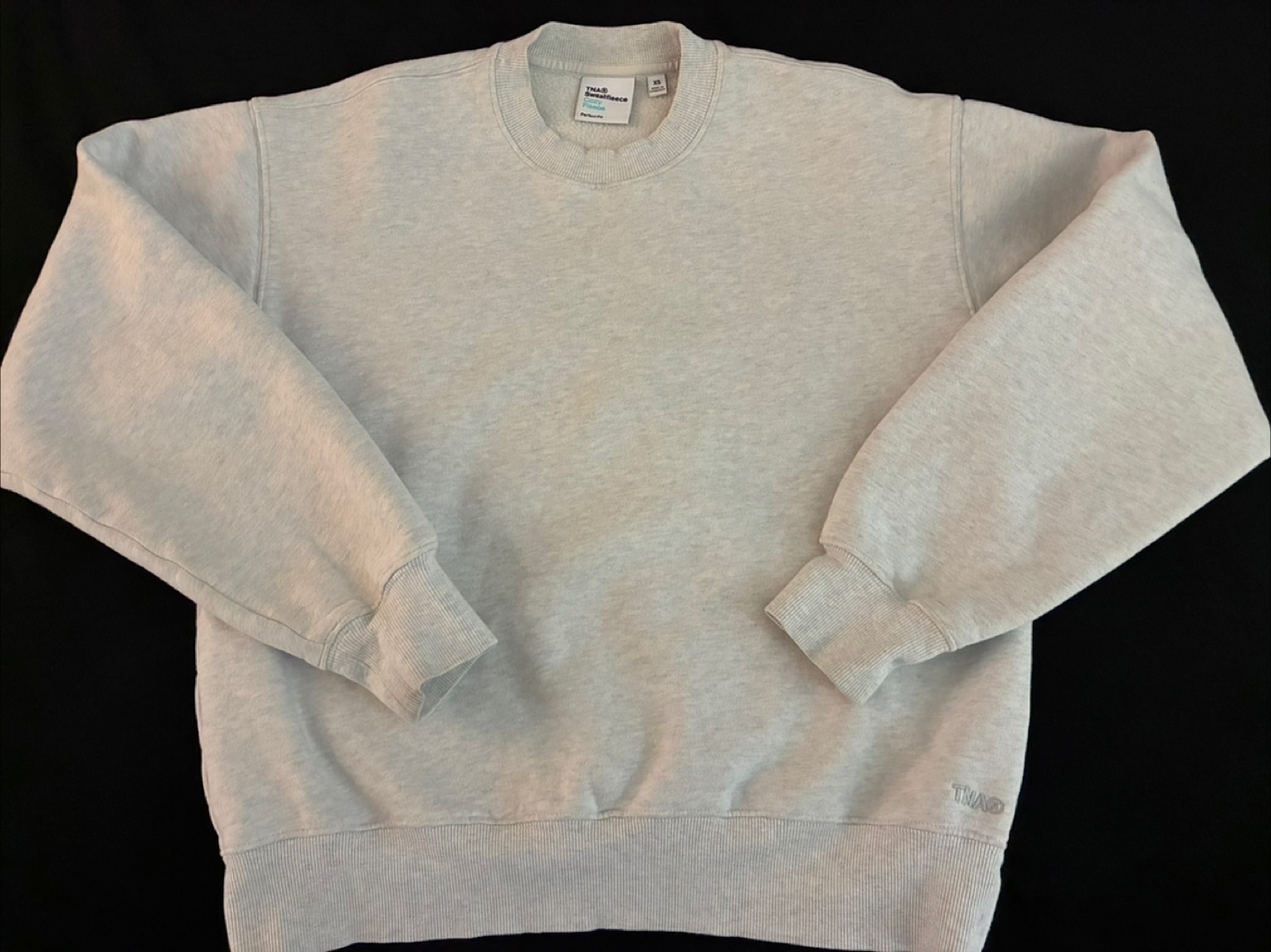 TNA Sweatfleece Cozy Fleece Crewneck Sweater - XS
