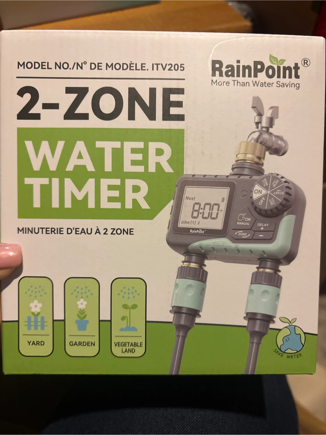 RainPoint 2-Zone Water Timer ITV205