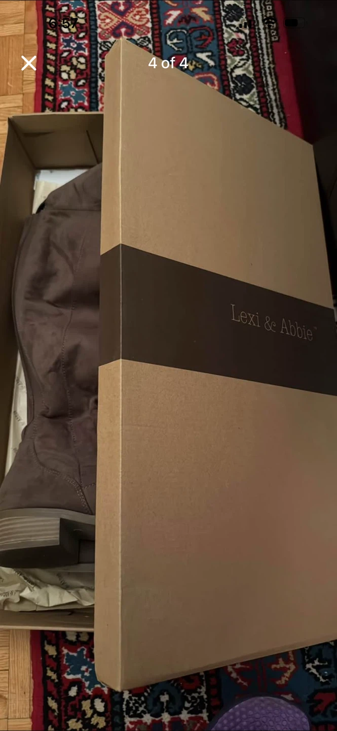 Lexi & Abbie Women's Brown Suede Knee-High Boots - photo 3