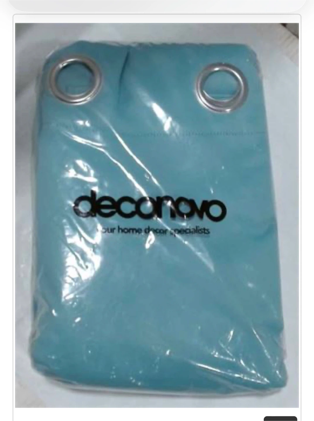 Teal Blue Grommet Curtains (Set of 2) - photo 3