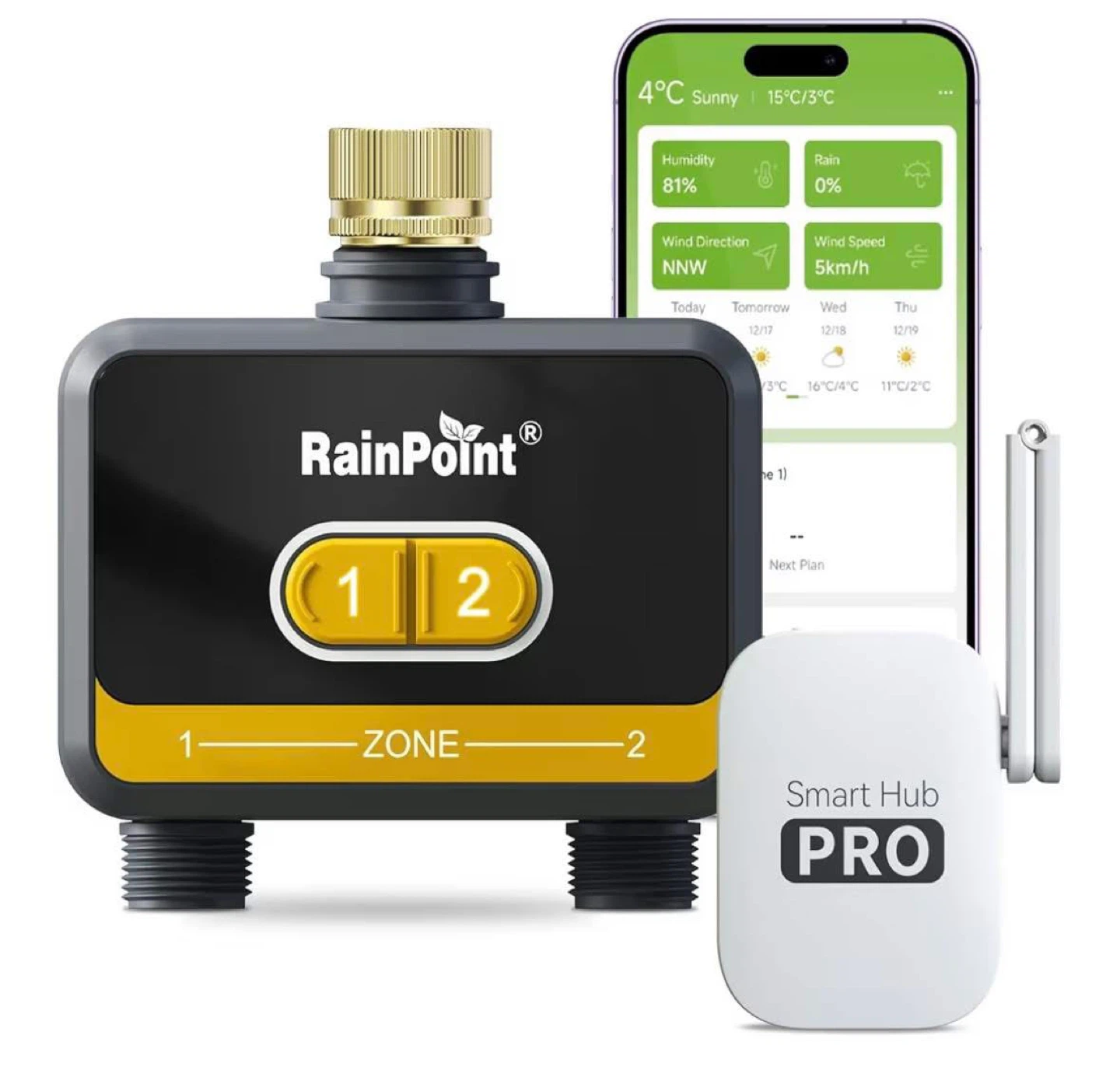 RainPoint 2-Zone Water Timer with Hub