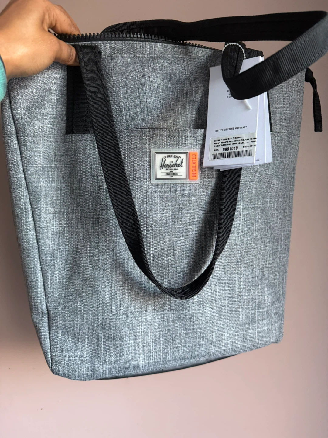 Herschel Insulated Tote Bag - Grey