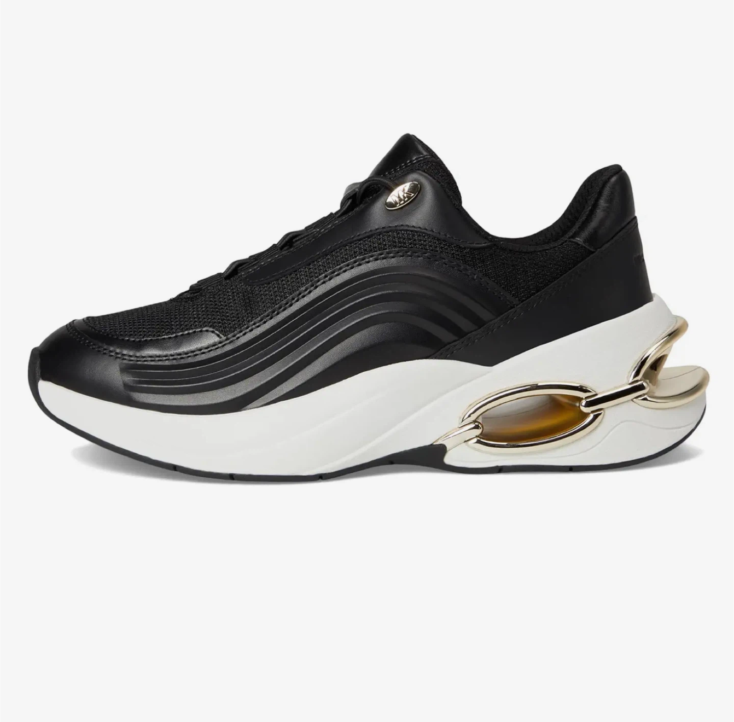 Michael Kors Black Gold Accent Chunky Sneakers