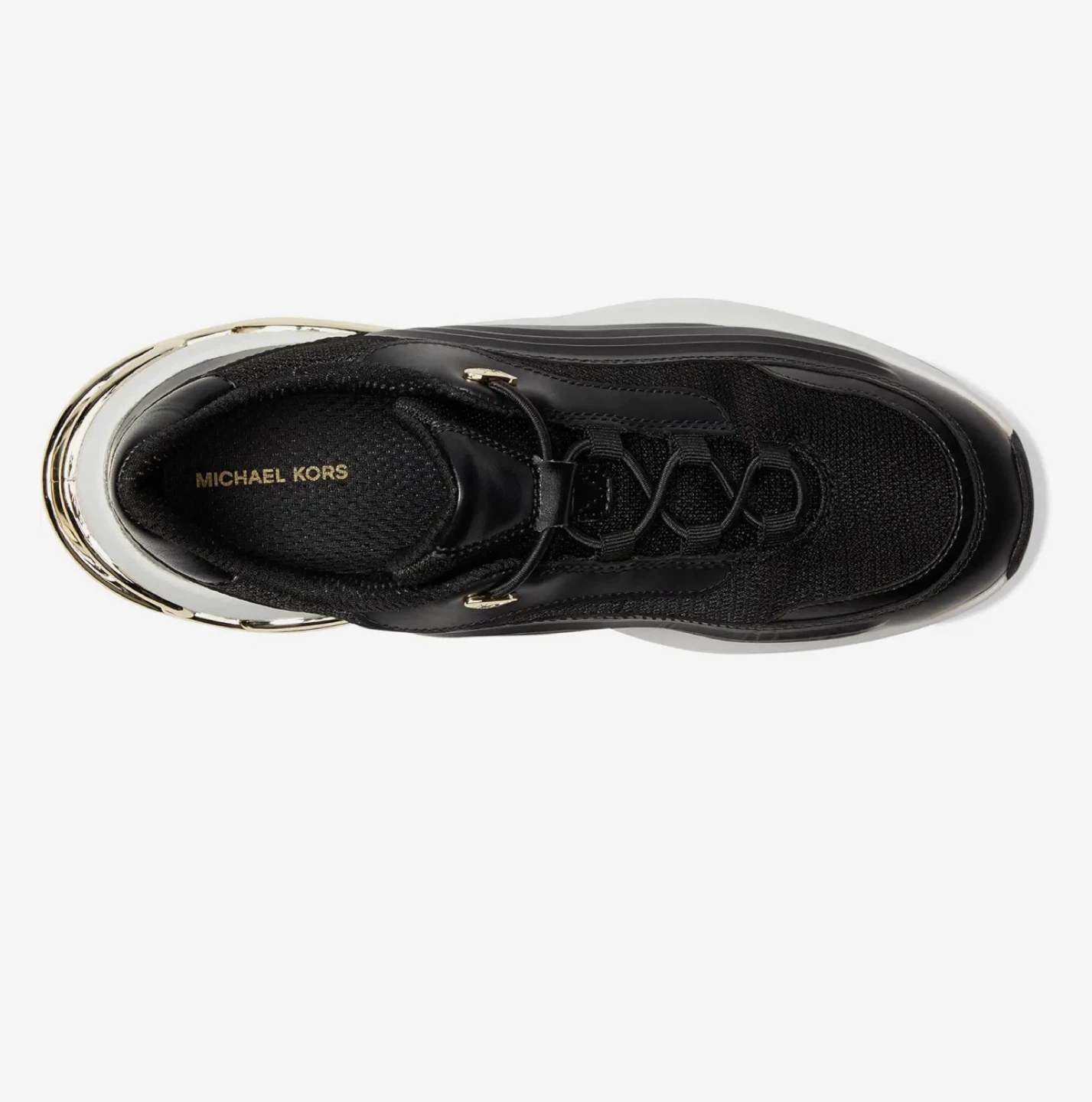 Michael Kors Black Gold Accent Chunky Sneakers - photo 5