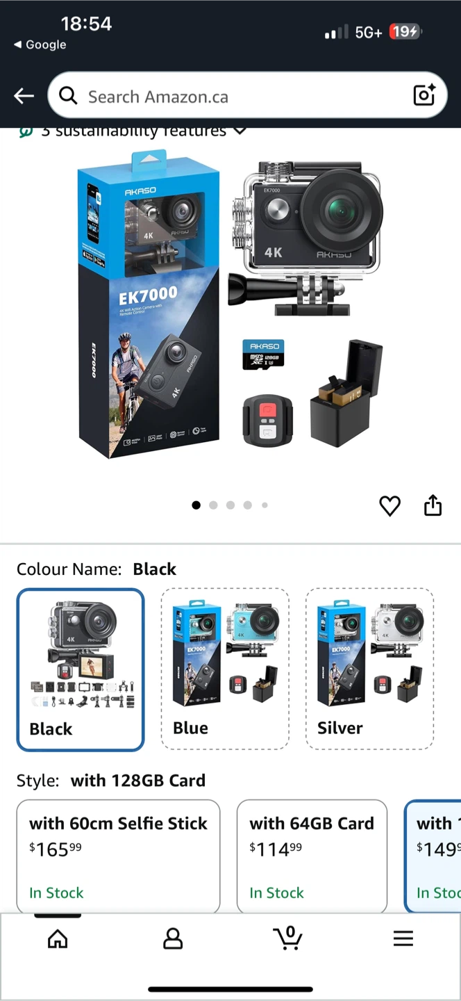 AKASO EK7000 4K WiFi Action Camera with Remote Control