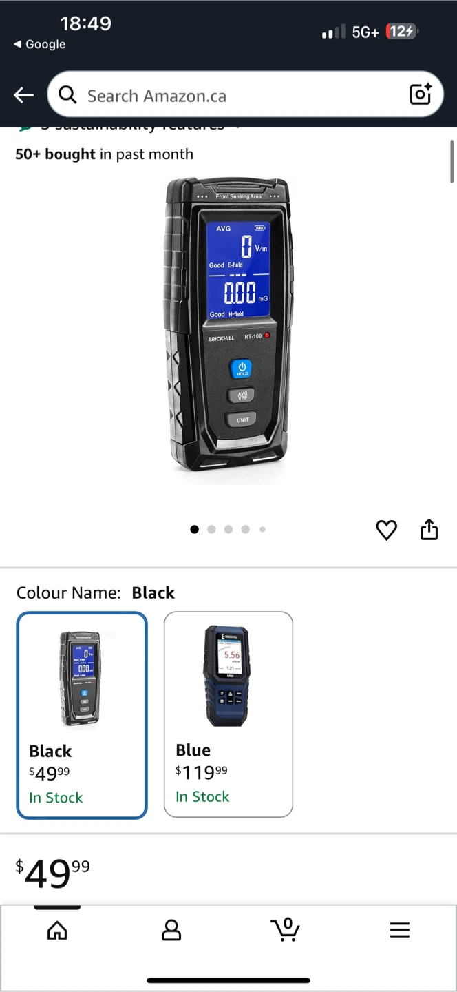 ERICKHILL RT-100 Electromagnetic Field Detector