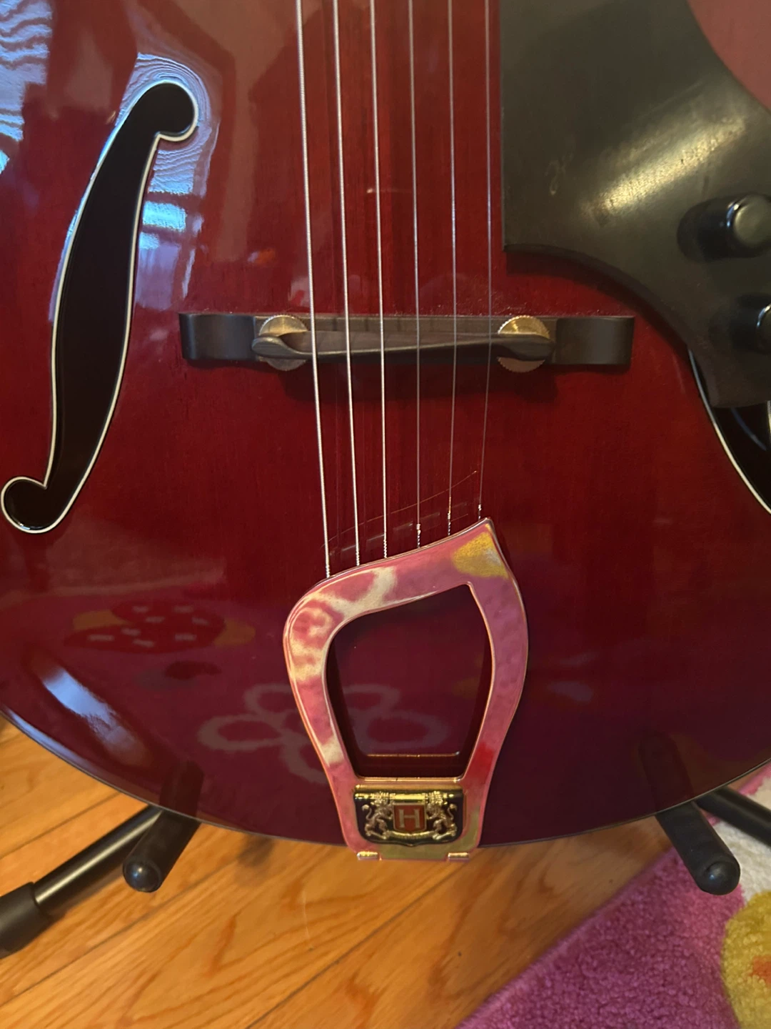 Sale/Trade Hagstrom HL550 Archtop Electric Guitar - Cherry Red - photo 3