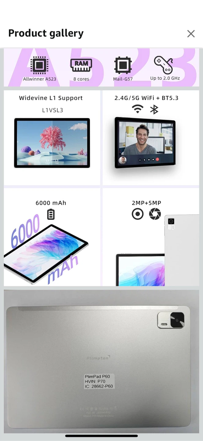 Plimpton P60 Tablet - photo 3