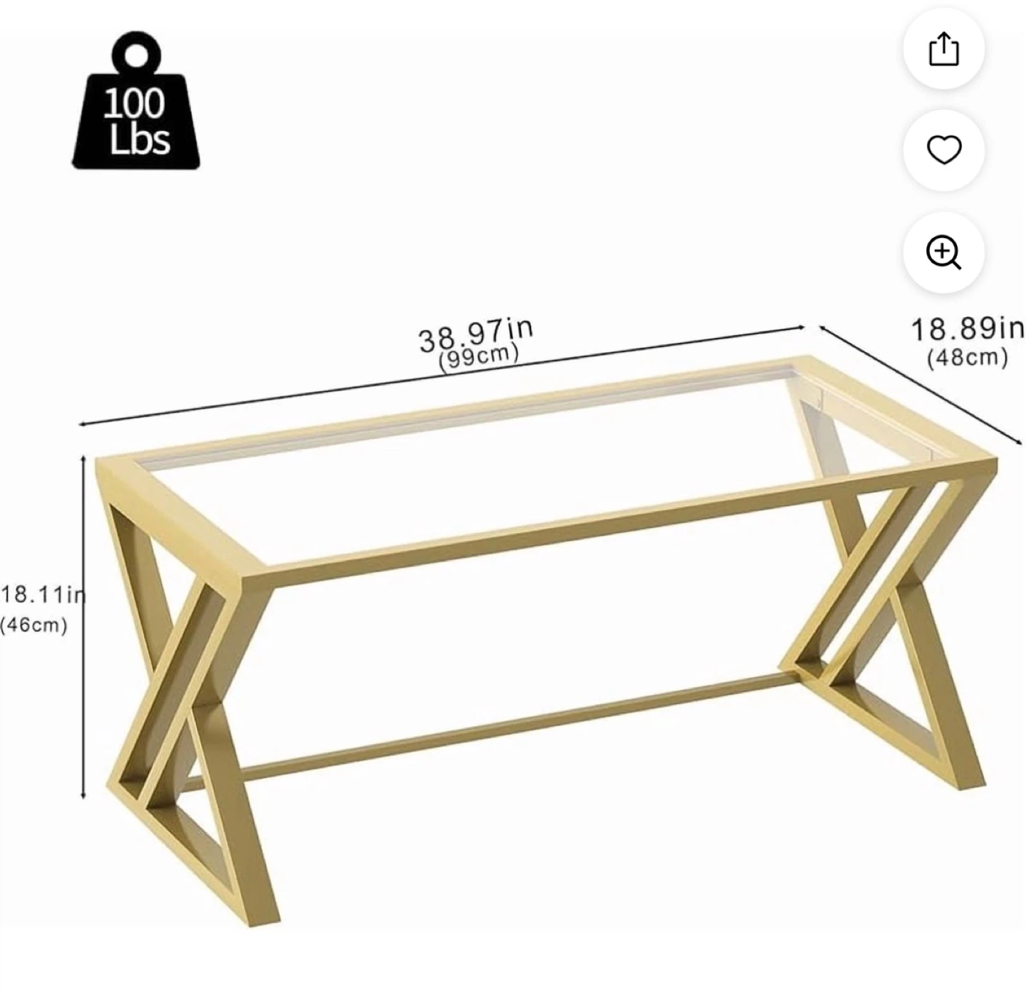 Glass Coffee Table - photo 2