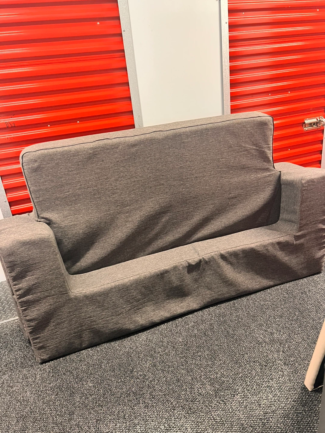 Gray Upholstered Loveseat Sofa - photo 2
