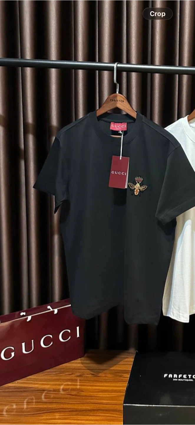 Gucci Black Bee Embroidered T-Shirt