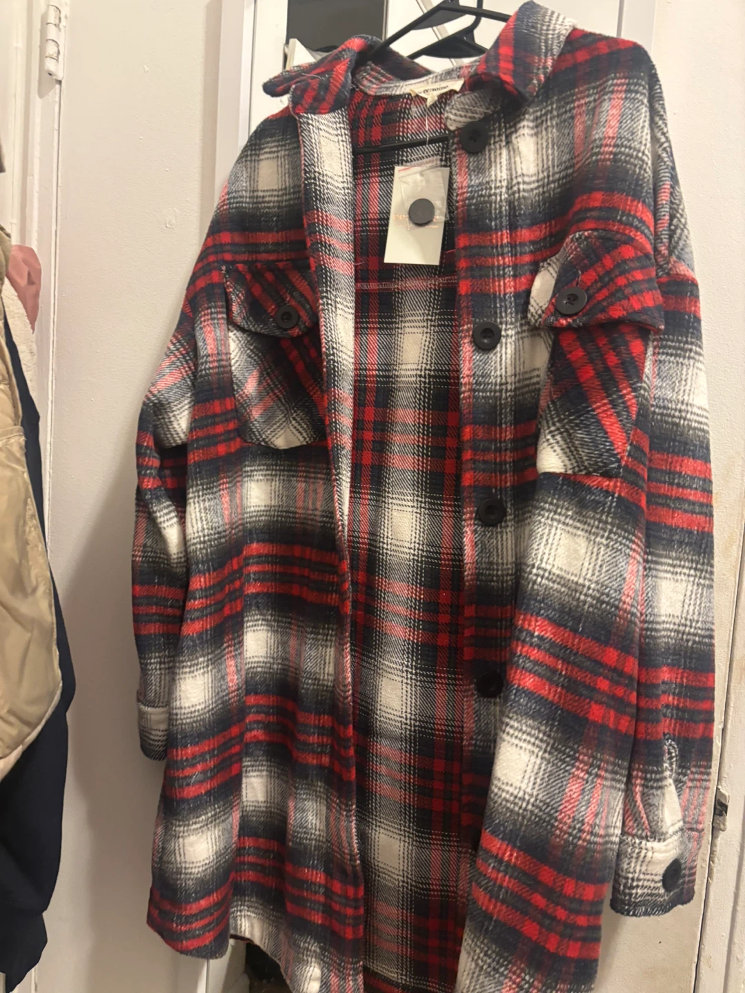 ee:some Plaid Shacket Size M