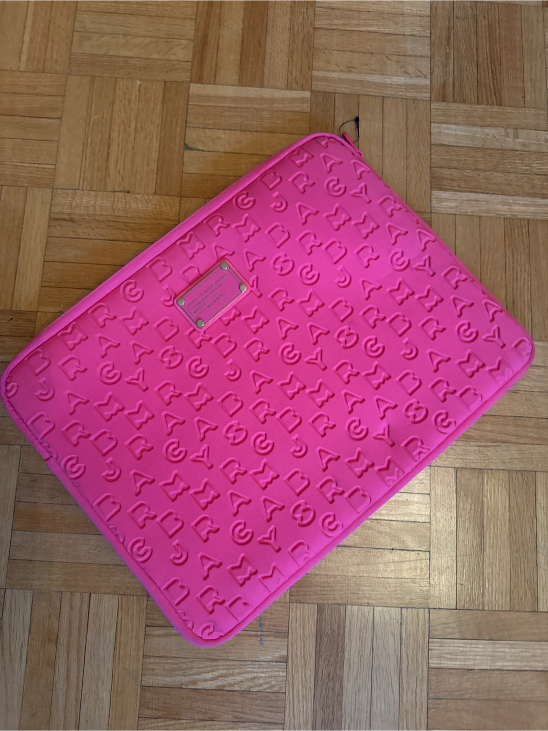Marc by Marc Jacobs Neon Pink Laptop Sleeve