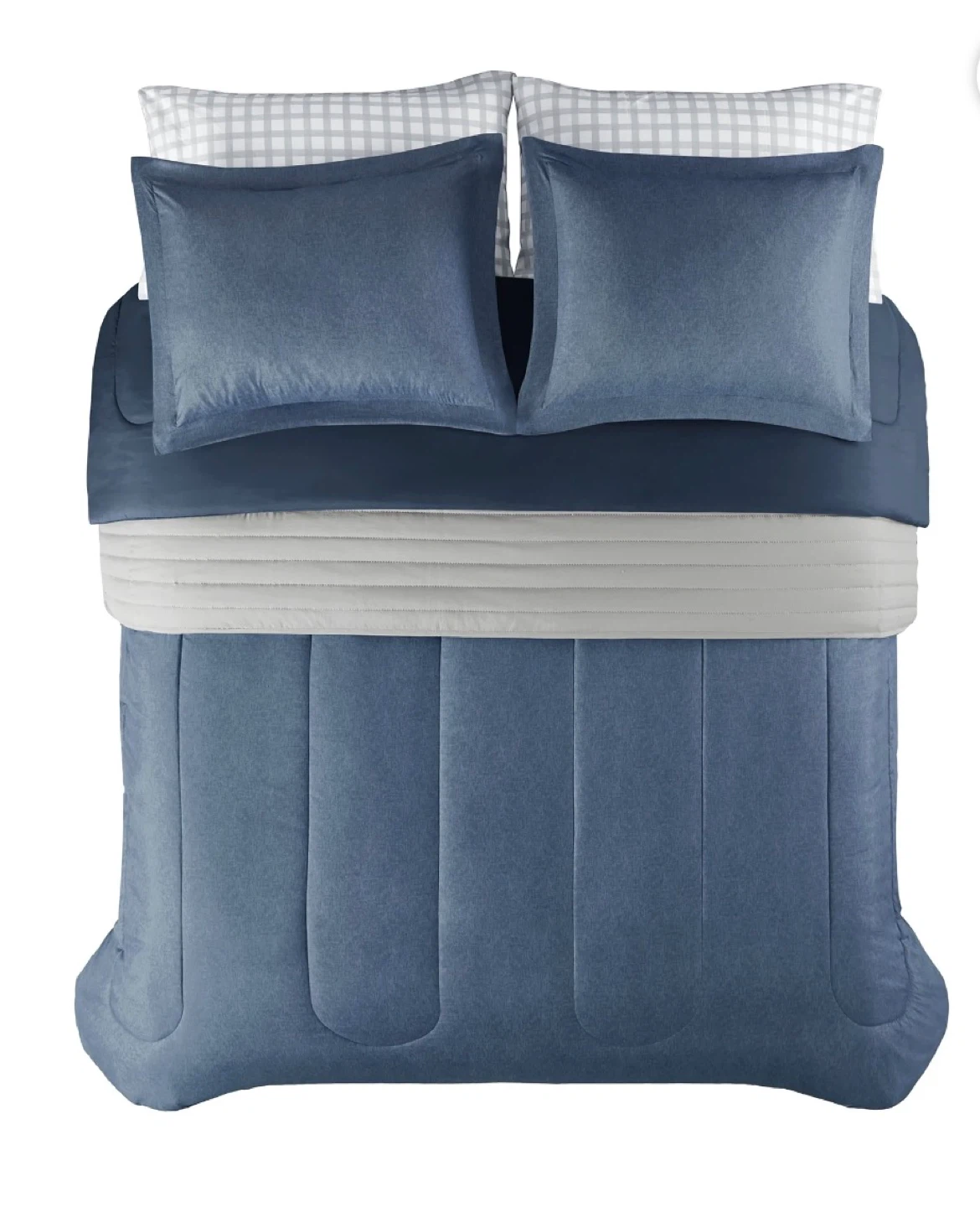NEW Queen Comforter Set with Coverlet & Sheets - 7 Pieces - photo 5