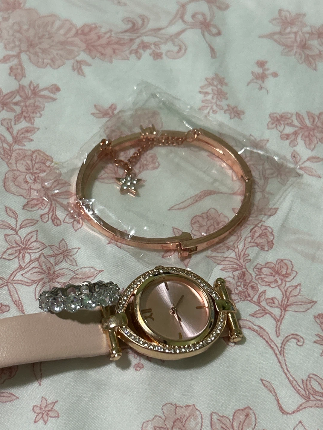 Rose Gold Watch, Bracelet, and Ring Set - photo 2