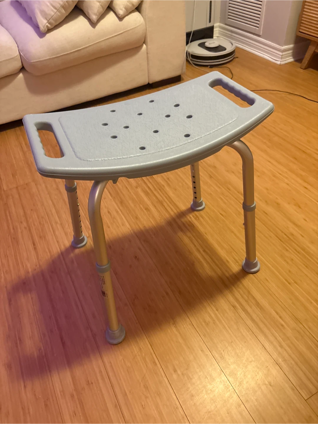 Adjustable Height Shower Chair Bench - photo 3