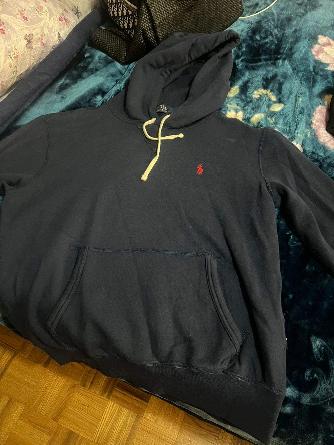 Polo Ralph Lauren Navy Hoodie - Size M