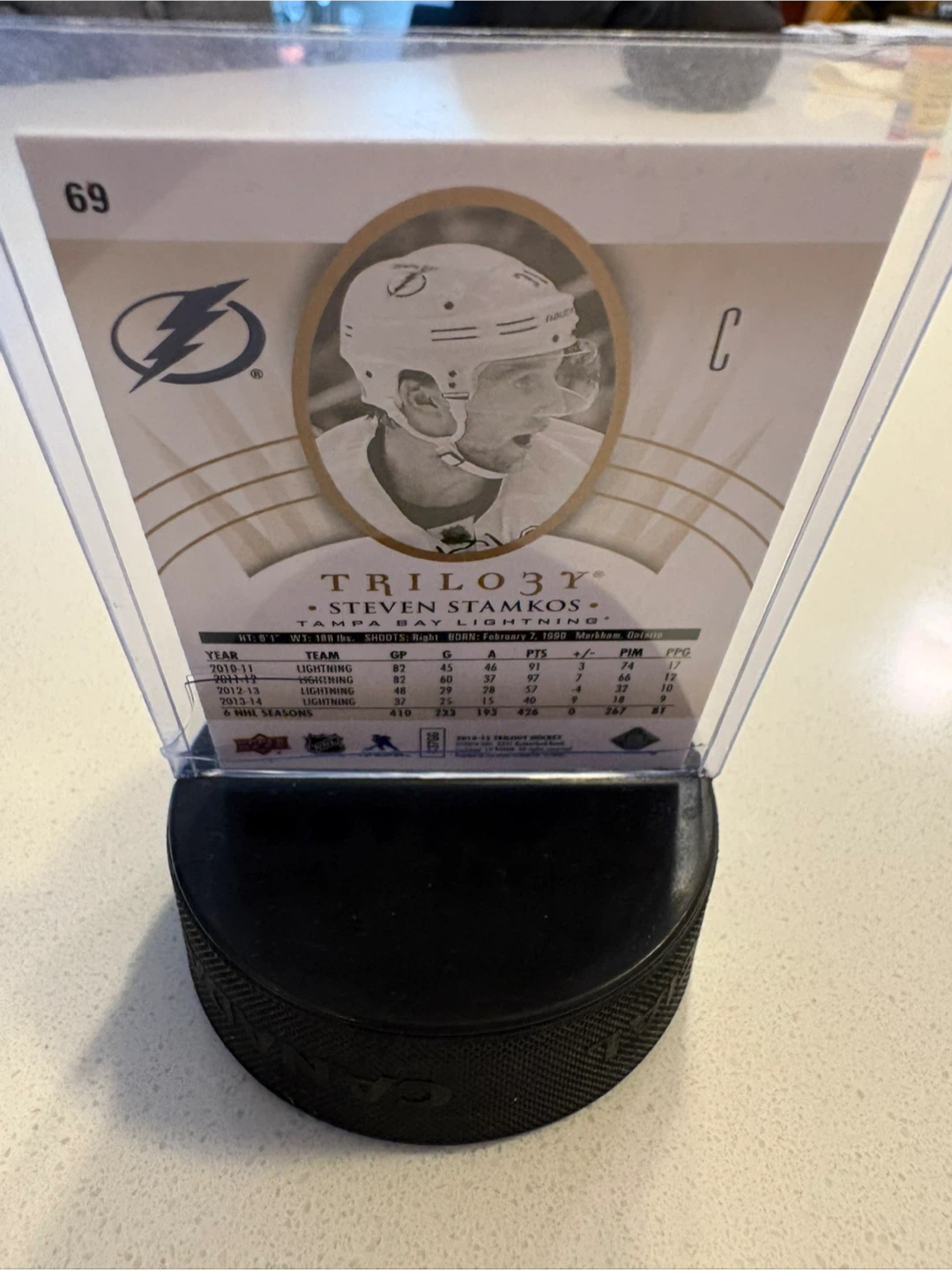 2014 Upper Deck Trilogy Steven Stamkos Hockey Card - photo 2