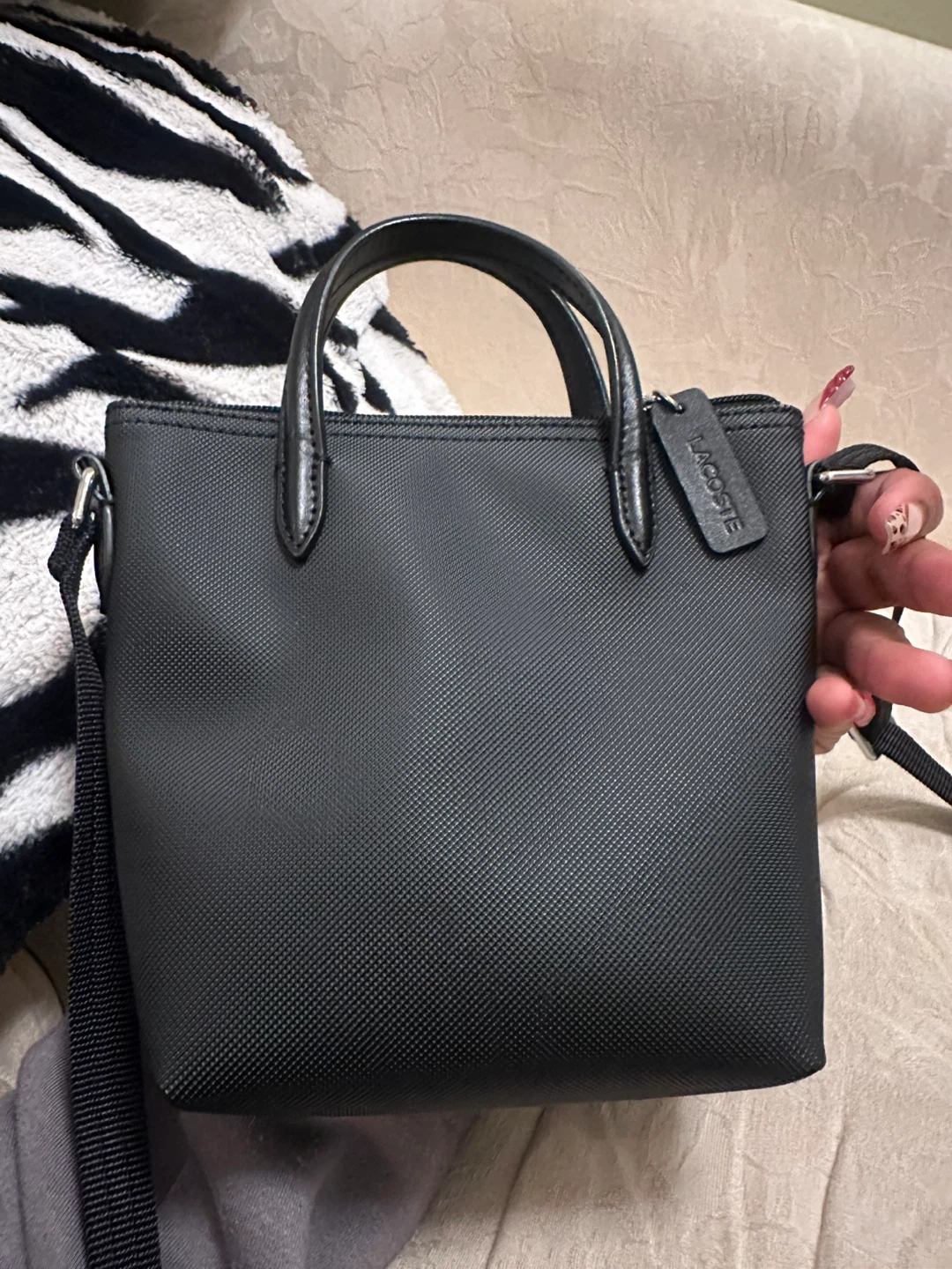 Black Lacoste crossbody bag - photo 2