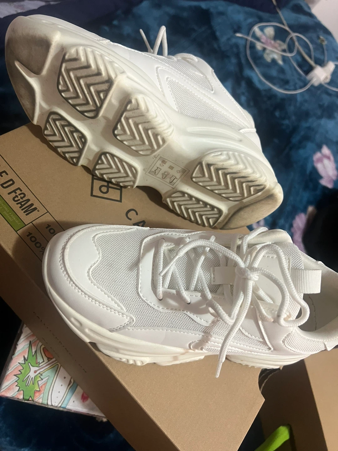 Refresh Women's White Chunky Sneakers Size 6.5 - photo 4