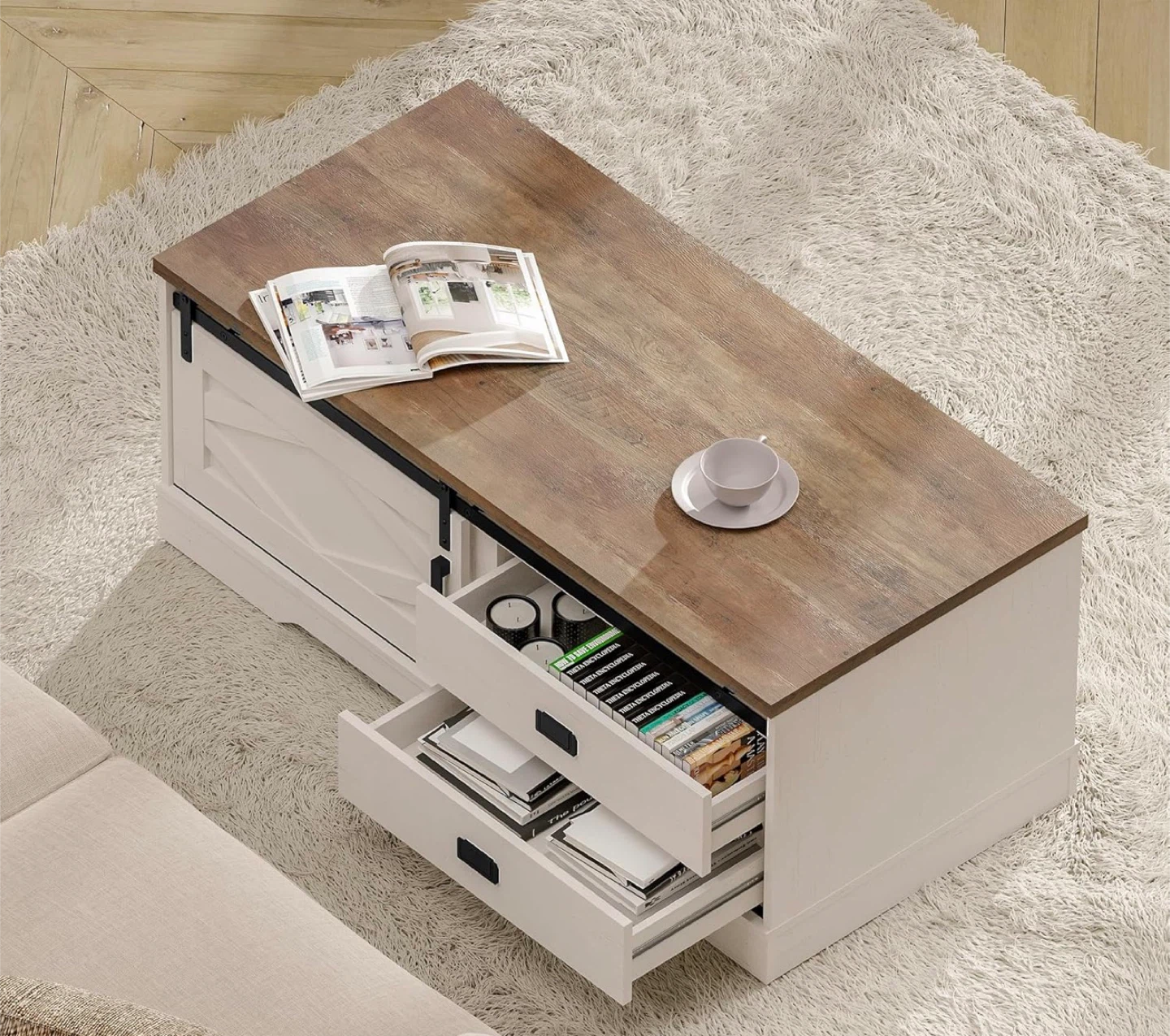 Coffee Table with Storage - photo 4