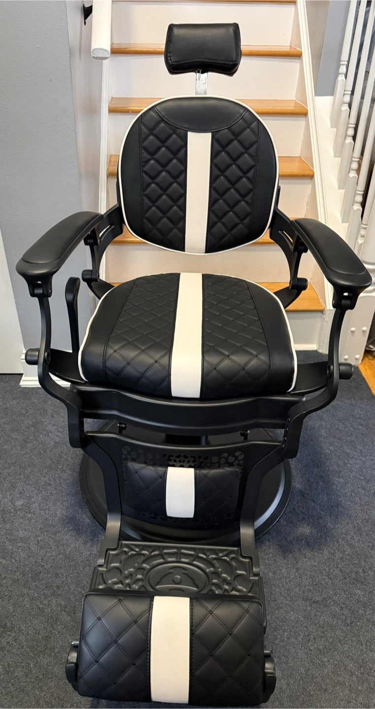 Nolasalon Barber Chair - Black and White