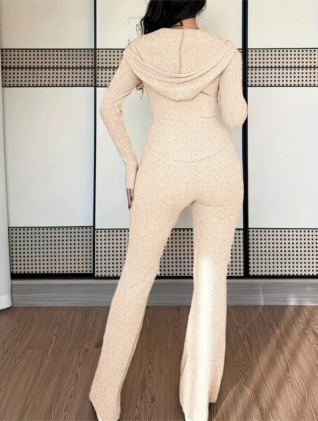 New Cream Ribbed Knit Set - photo 3