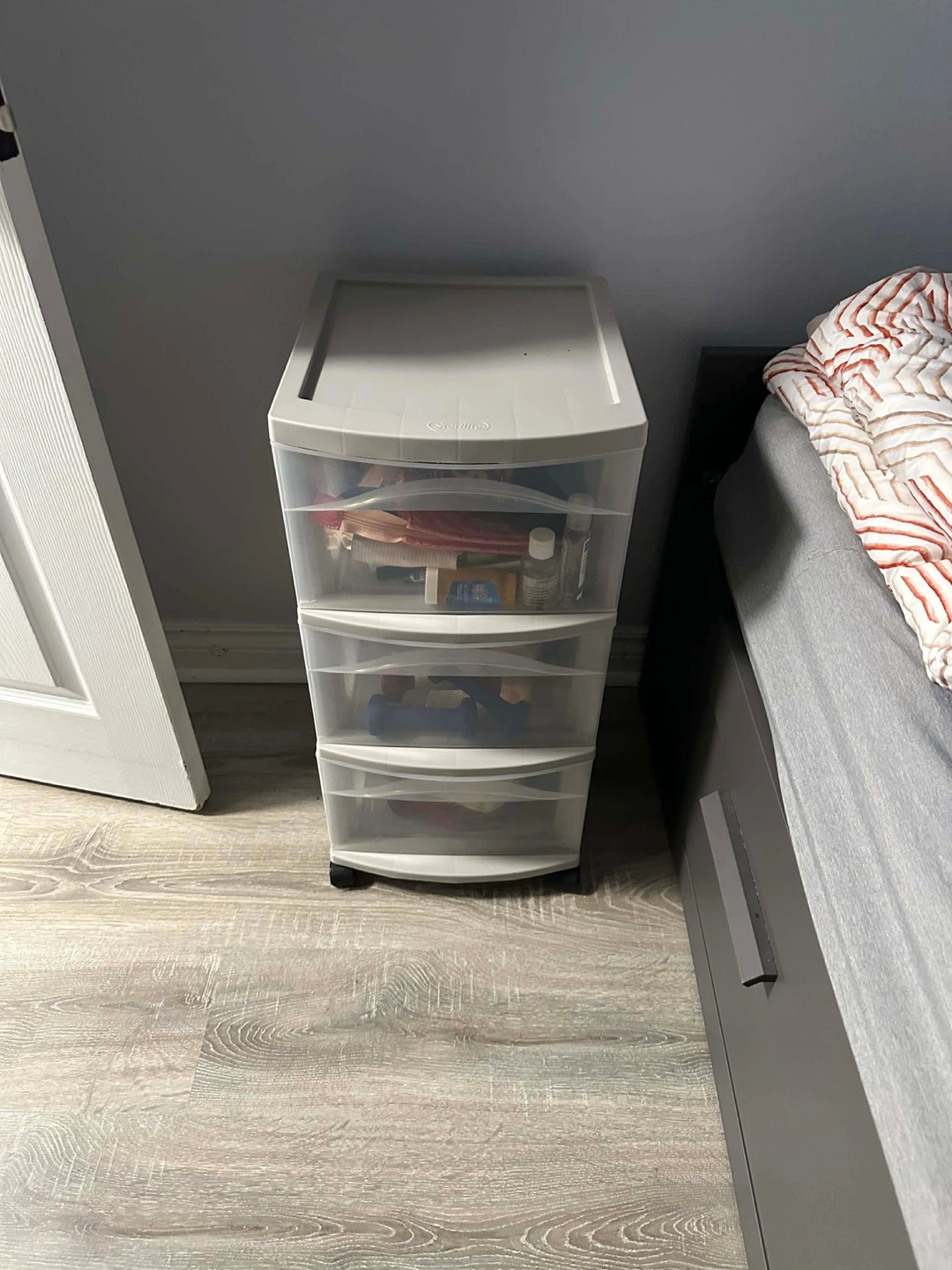 Sterilite 4-Drawer Plastic Rolling Storage Cart
