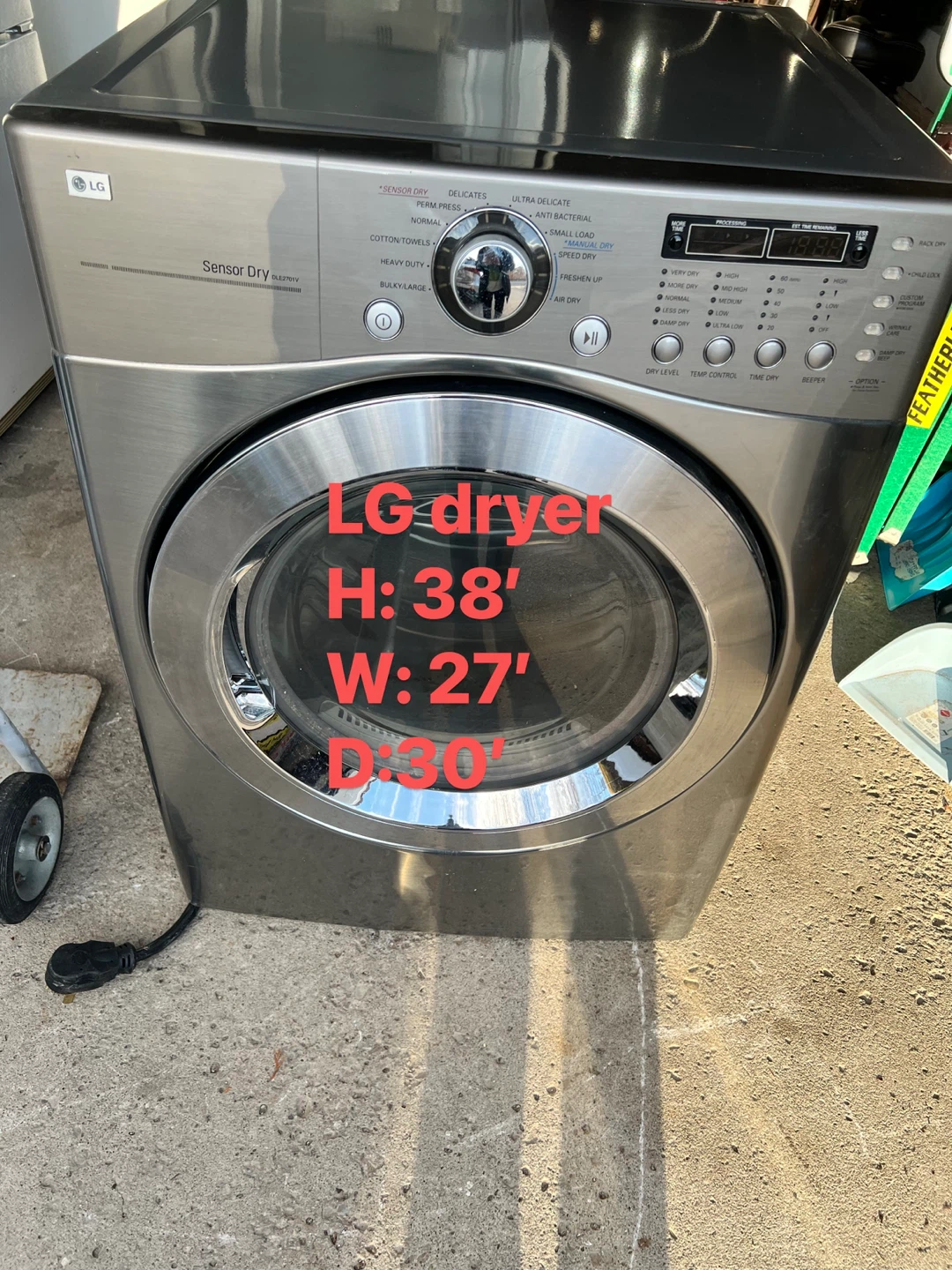 Good condition LG dryer $230