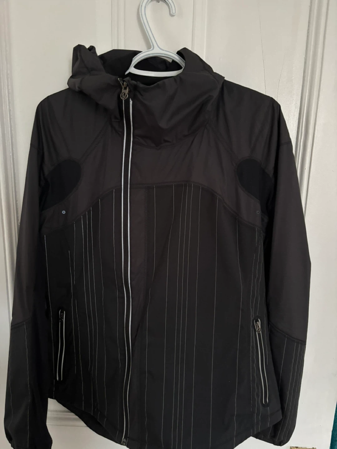 Lululemon Black Running Jacket  with Stripes