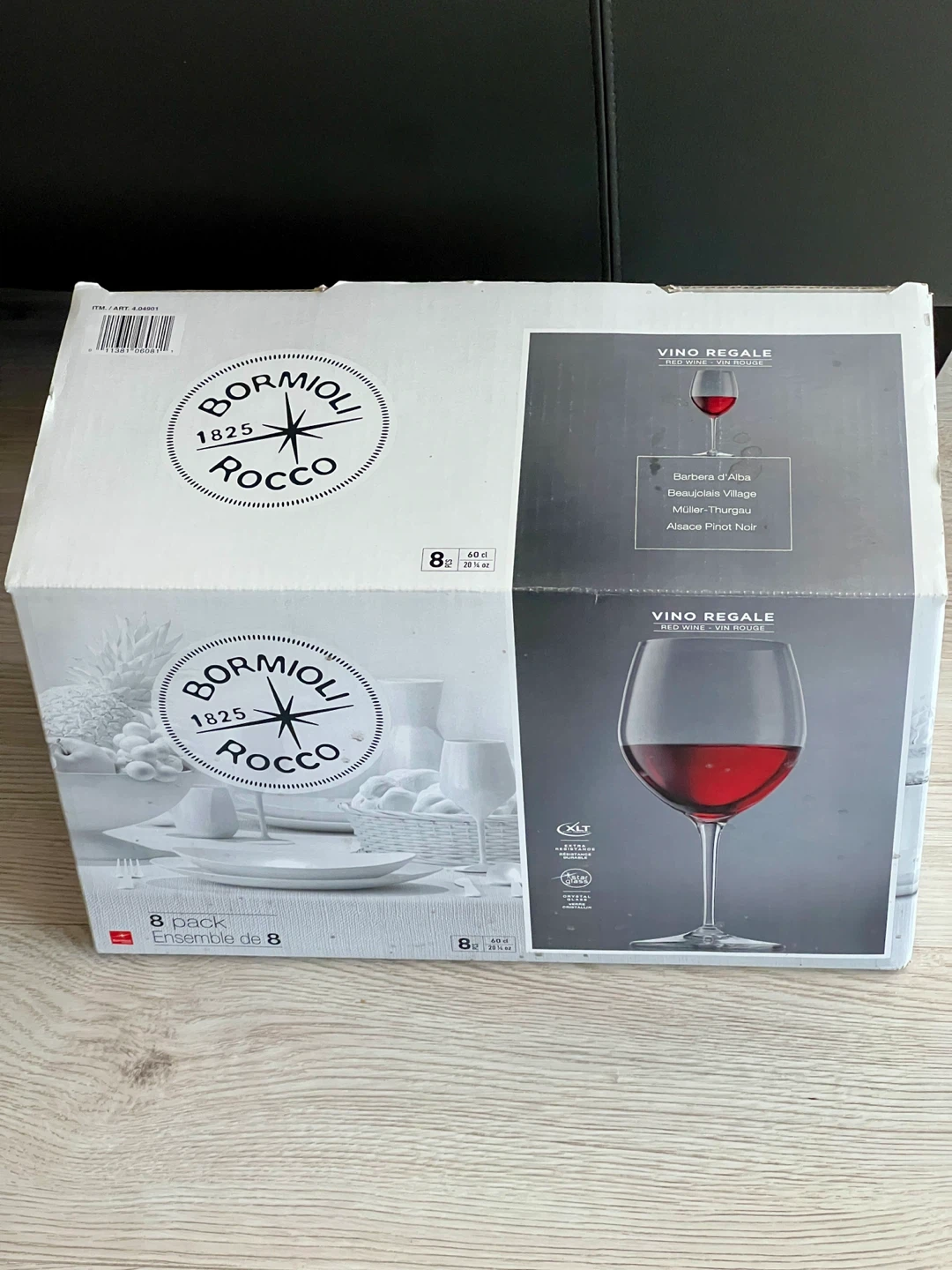 Bormioli Rocco Vino Regale Wine Glasses - 8 Pack