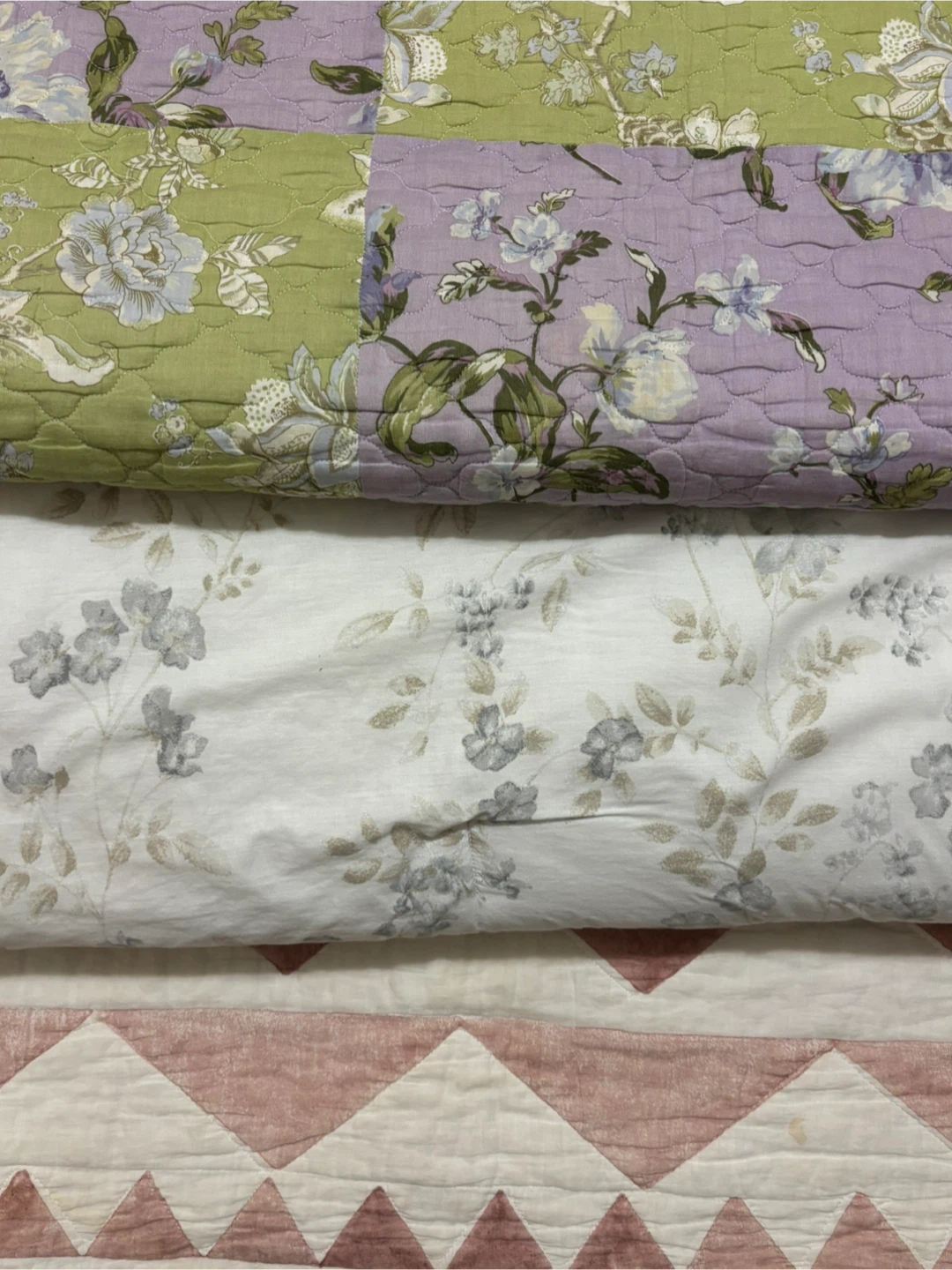 Quilt/blanket Set with Floral and Geometric Patterns - photo 4