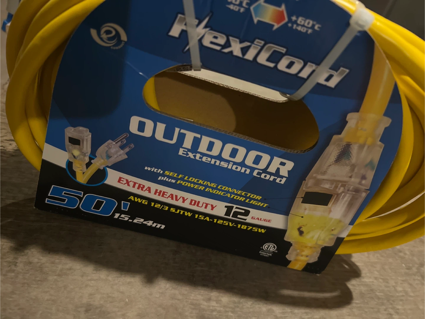 NEXIICORD 50ft Outdoor Extension Cord