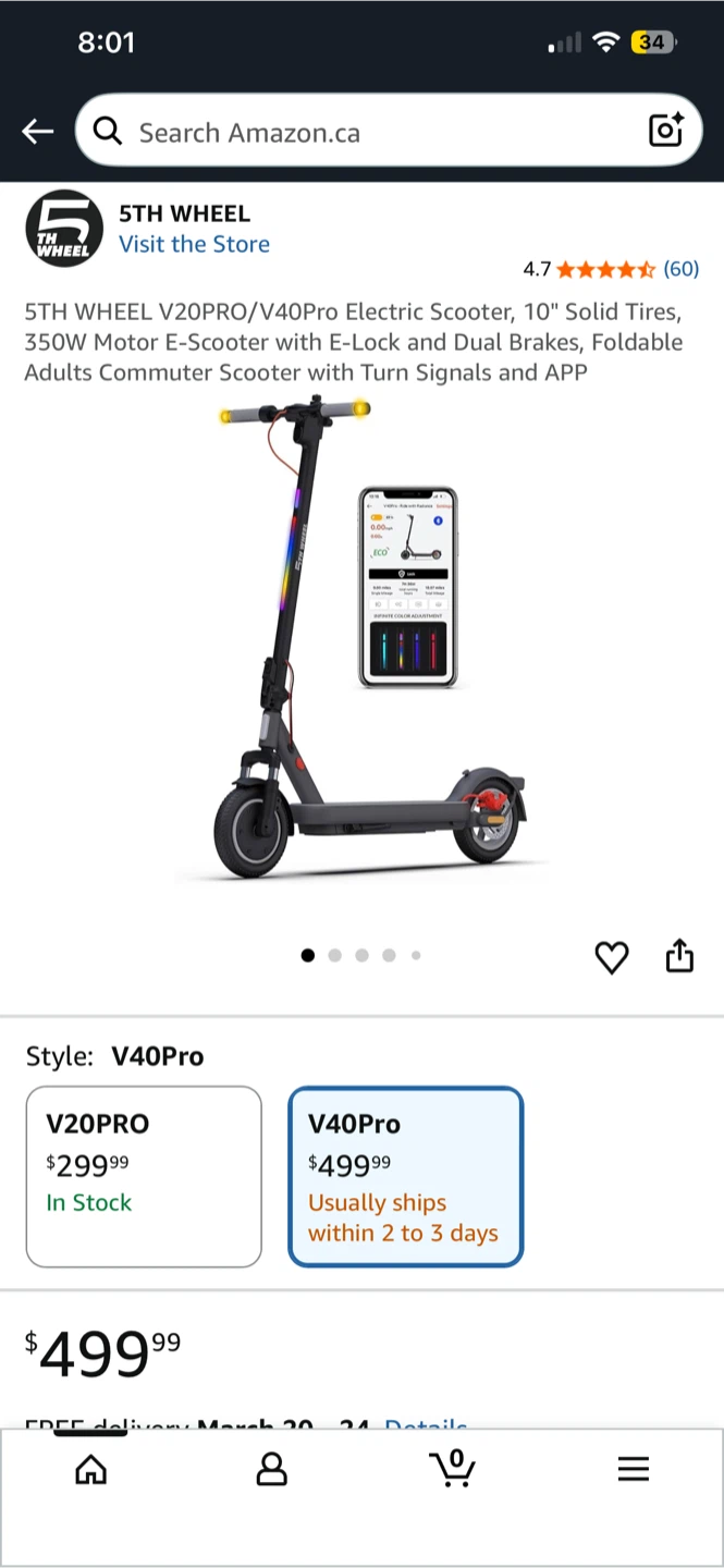 5th Wheel Electric Scooter