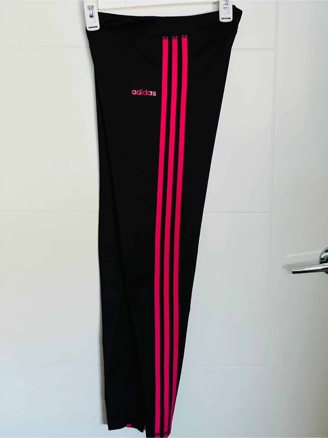 Adidas Black & Pink Leggings  - Youth XL