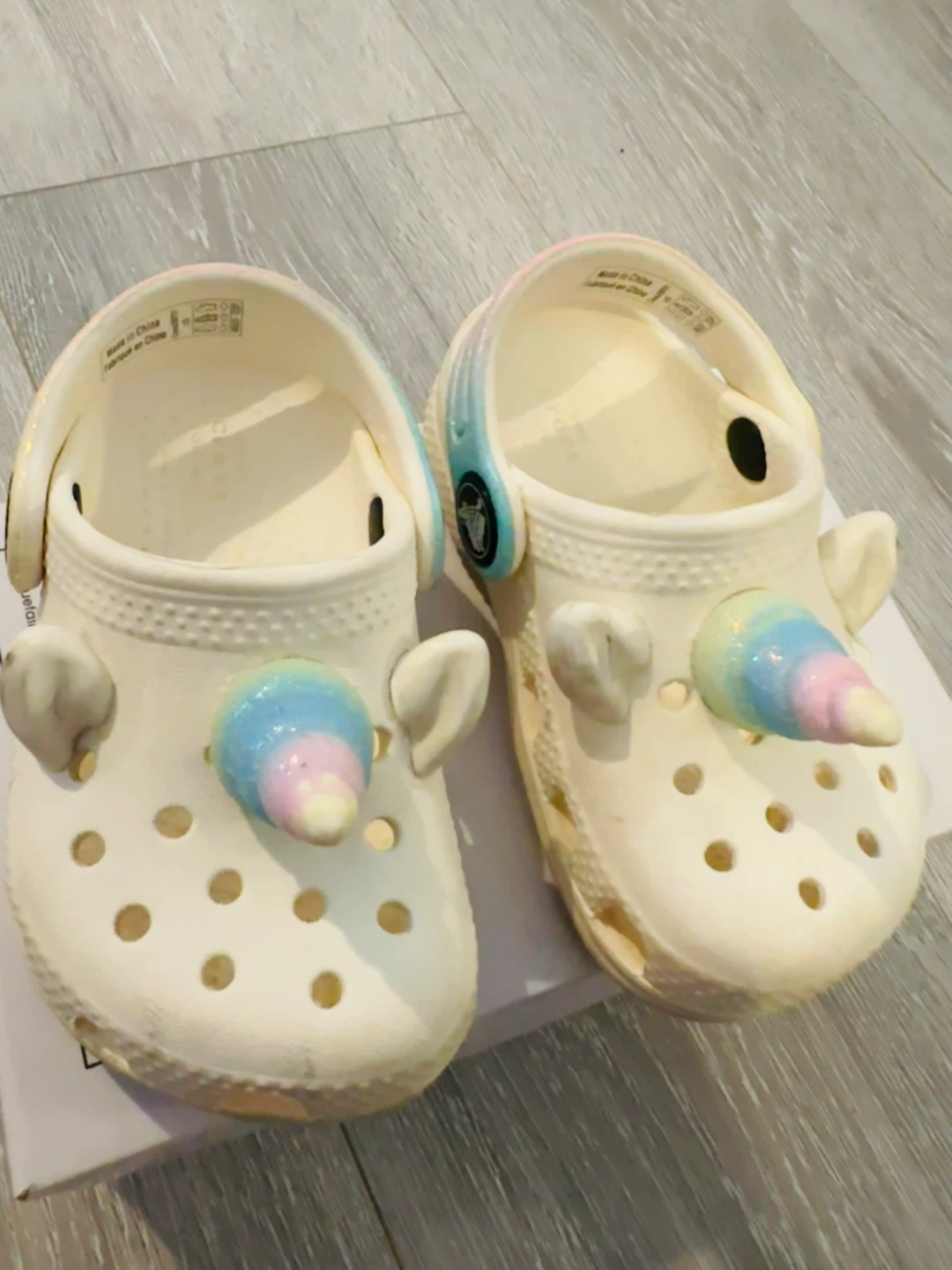 Crocs Toddler Unicorn Clog Shoes size C5 - photo 3