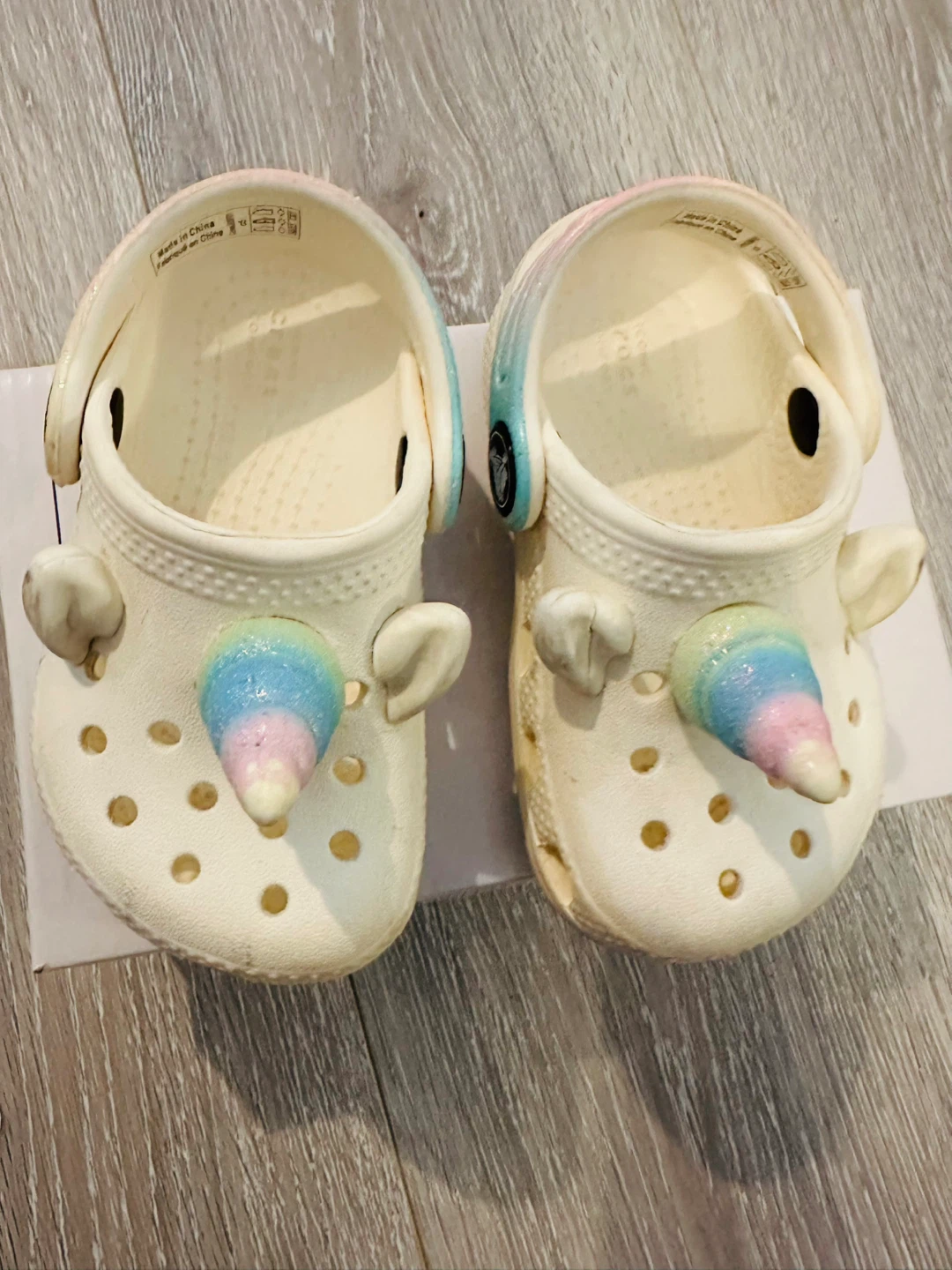 Crocs Toddler Unicorn Clog Shoes size C5