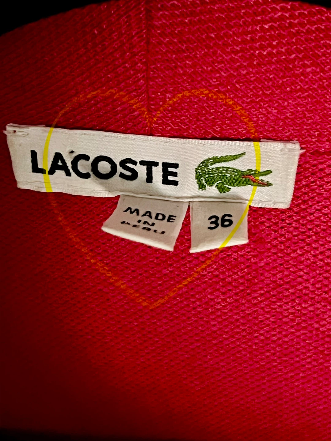 Lacoste Women's Size 36 Red V-Neck Dress - photo 2