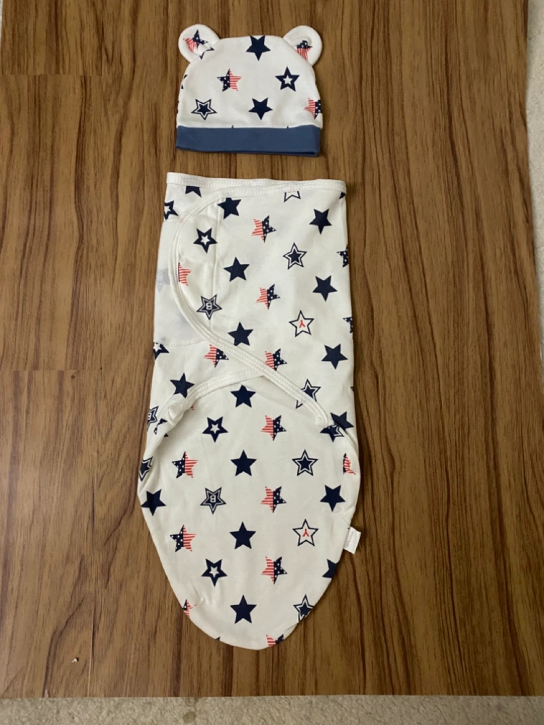 Baby Swaddle and Hat Set