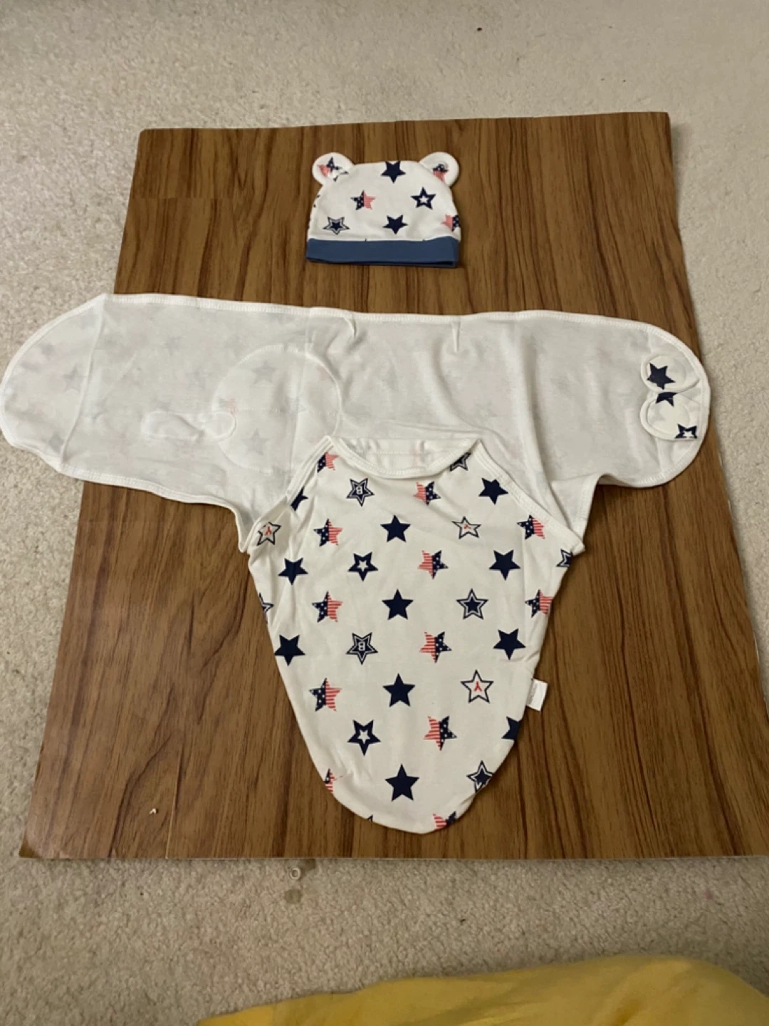 Baby Swaddle and Hat Set - photo 2