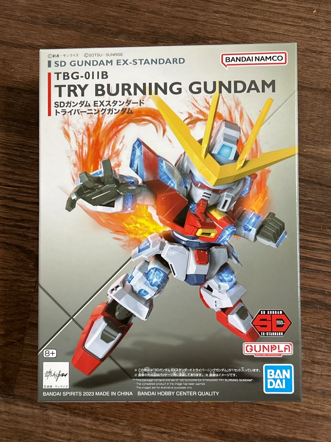 Bandai Namco SD Gundam EX-Standard Try Burning Gundam Model Kit