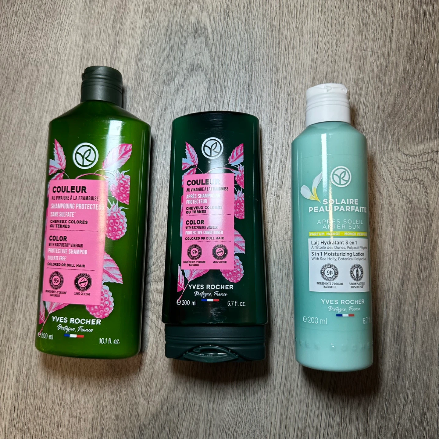 YVES ROCHER 3PCS SET Shampoo + Conditioner + 3 in 1 Lotion - photo 2