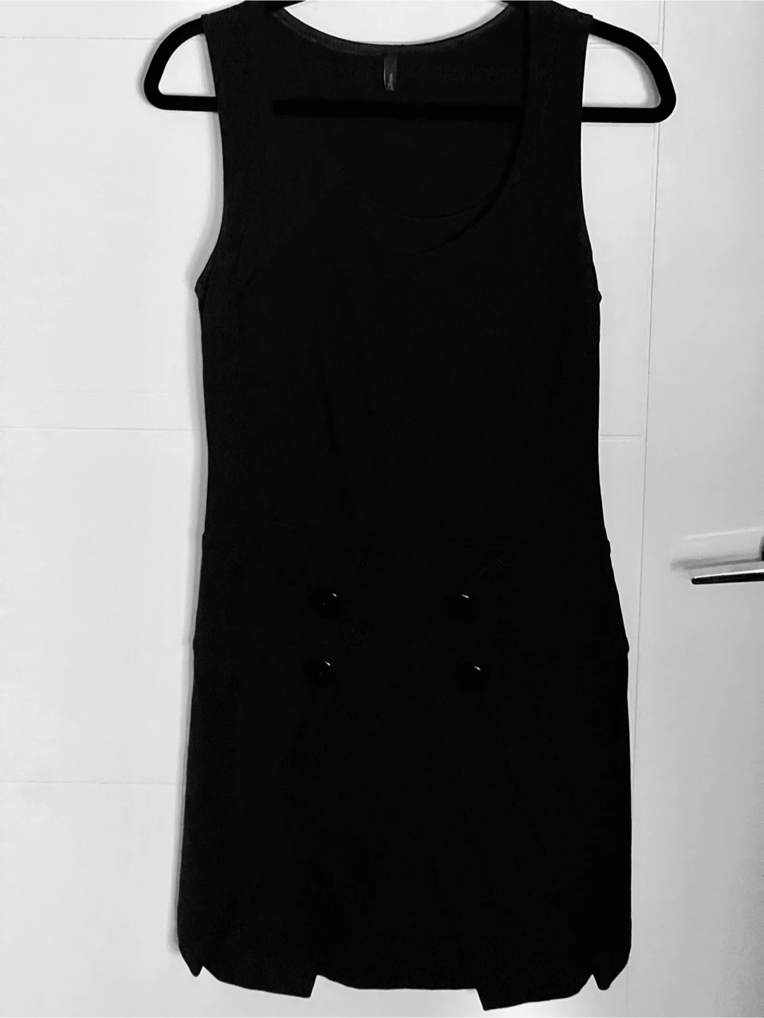 Benetton Black Sleeveless Dress Size S