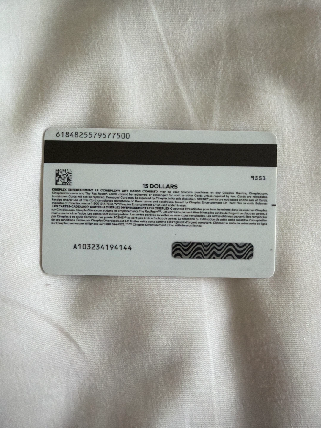 Cineplex $15 Gift Card - photo 2