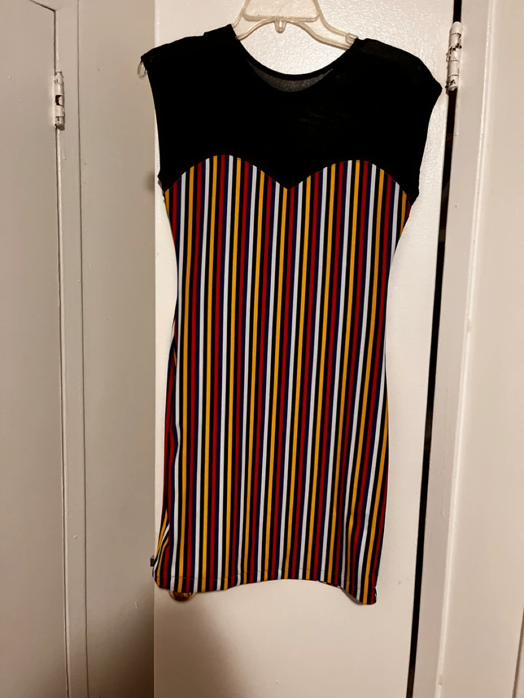 American Apparel Striped Dress - Black/Red/Blue/Yellow - photo 2
